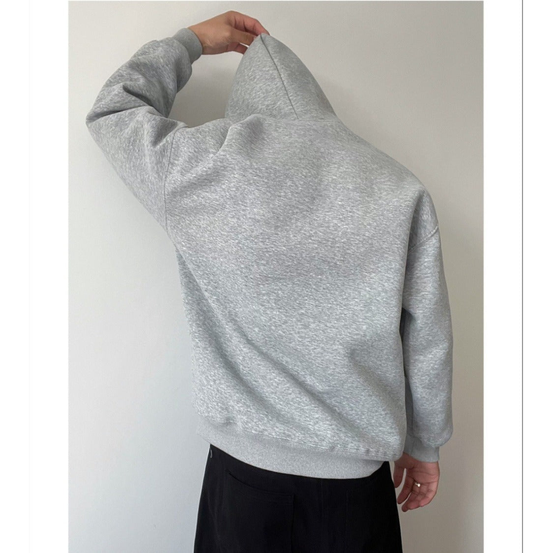 Solid Color Hooded Sweater For Men