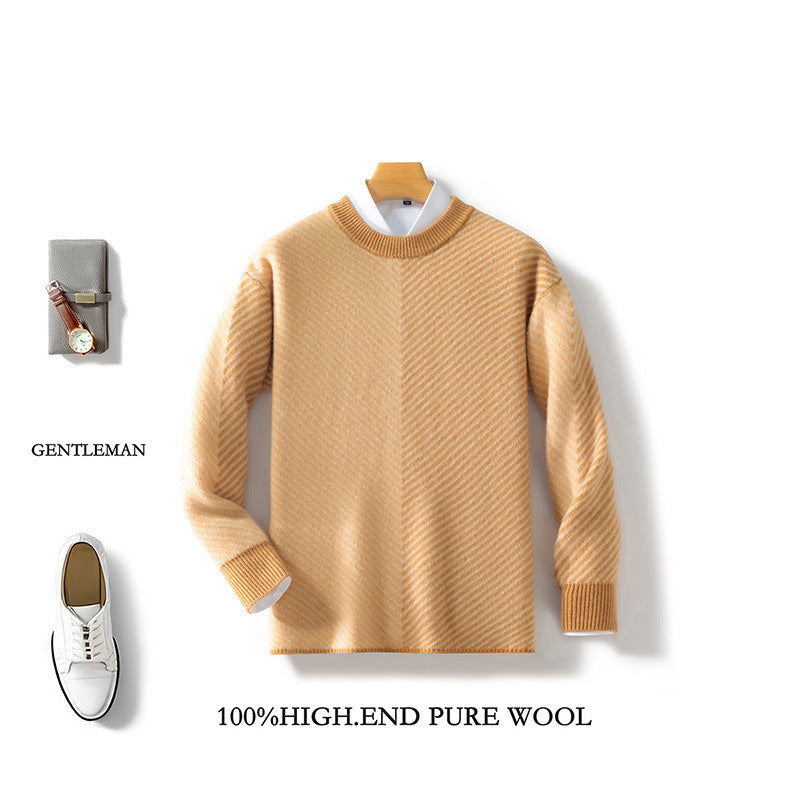 Pull en laine personnalisé pour homme, nouvelle mode
