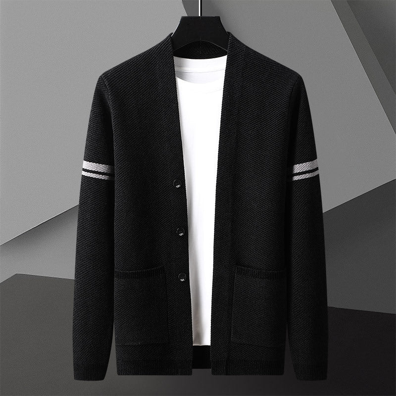 Cardigan d'automne à manches longues pour homme
