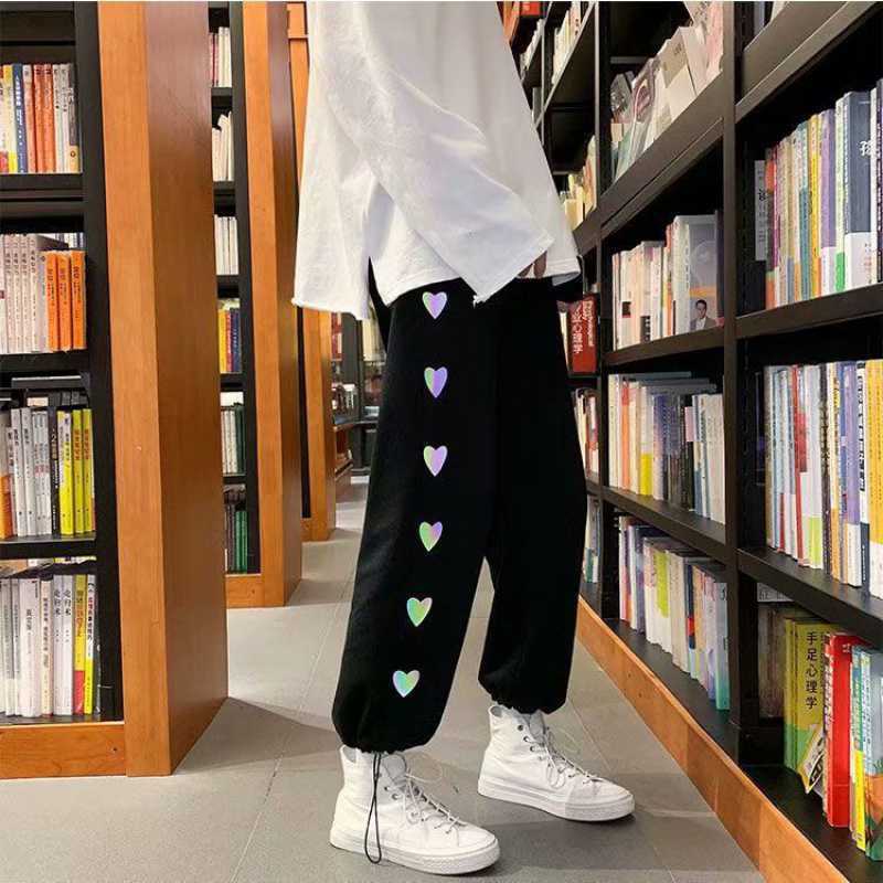 Pantalon taille haute à cordon de serrage New Love