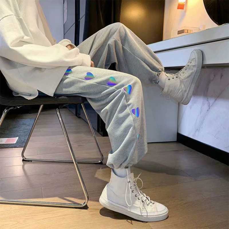 Pantalon taille haute à cordon de serrage New Love