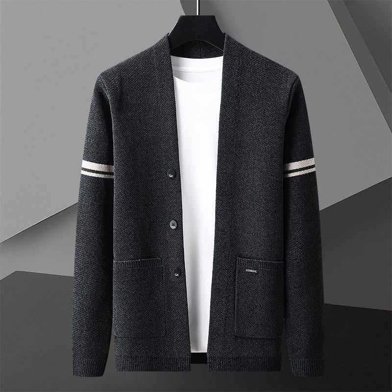 Cardigan d'automne à manches longues pour homme