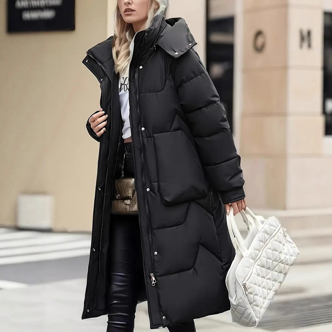 Veste matelassée thermique, manteau épais décontracté