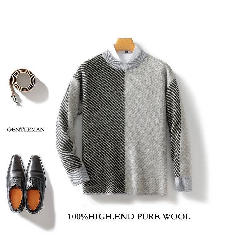 Pull en laine personnalisé pour homme, nouvelle mode