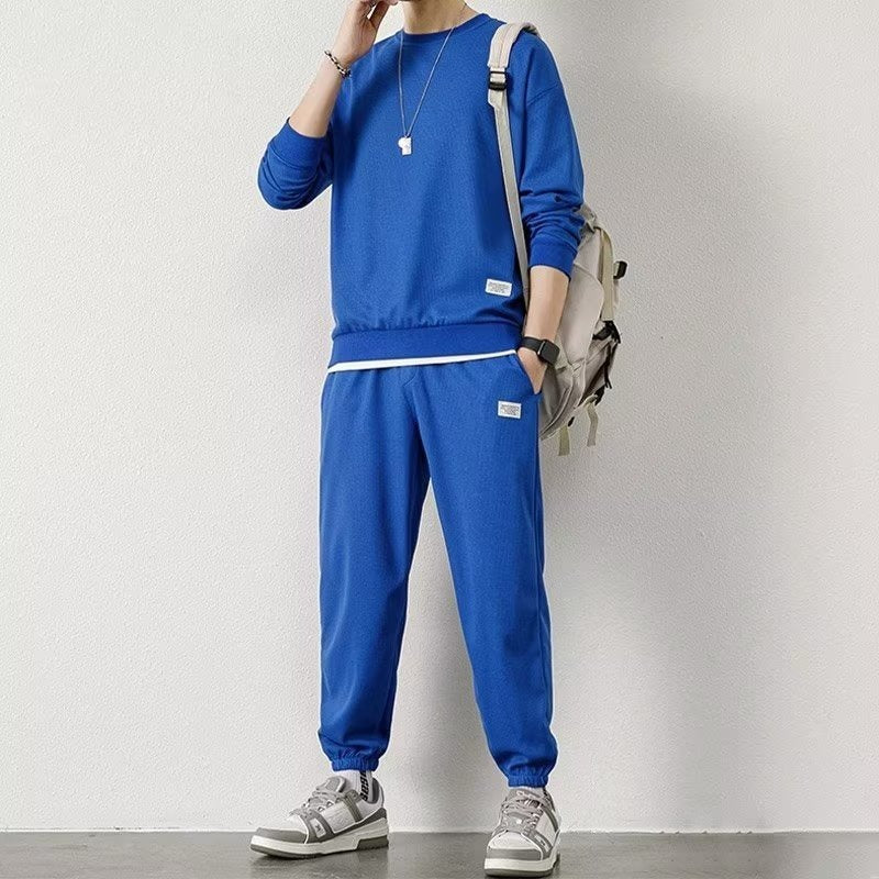 Pull à manches longues Pantalon Gaufré Loisirs Sports Étudiant