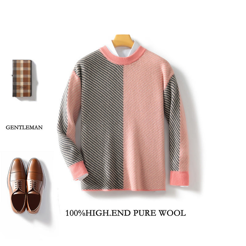 Pull en laine personnalisé pour homme, nouvelle mode