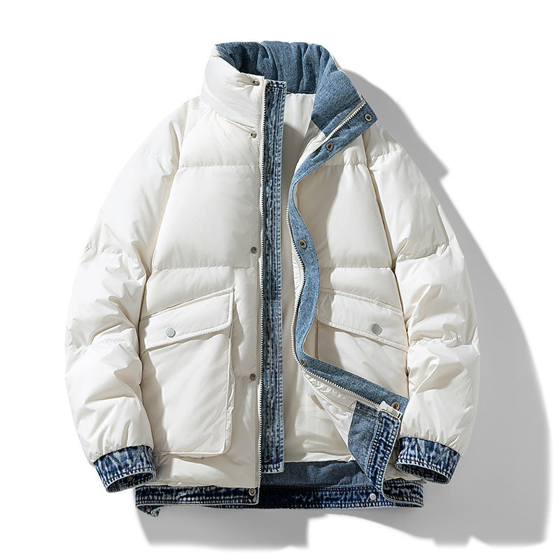 Doudoune décontractée individuelle pour homme, mode hiver