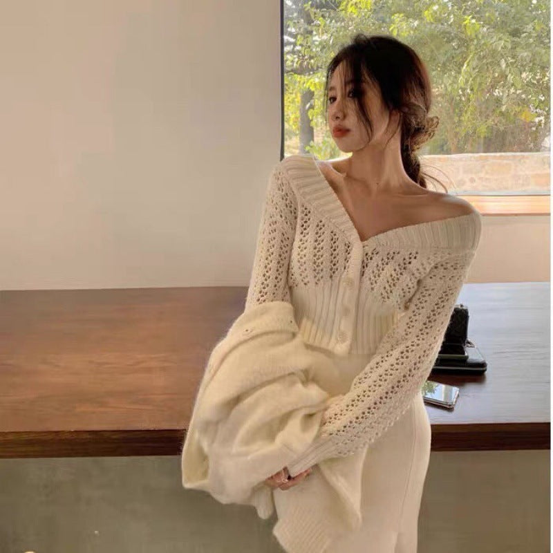 Pull sexy ajouré pour femme