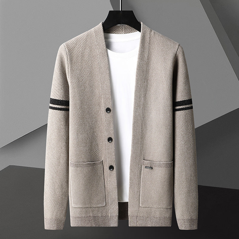 Cardigan d'automne à manches longues pour homme