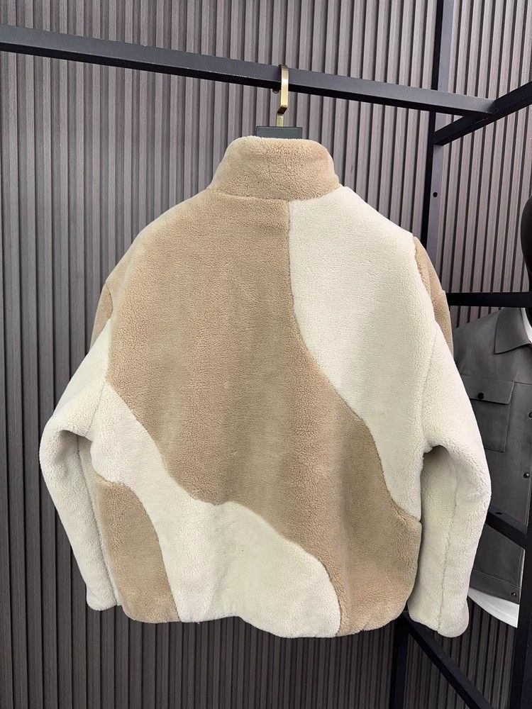 Manteau à col contrasté pour homme, mode automne-hiver