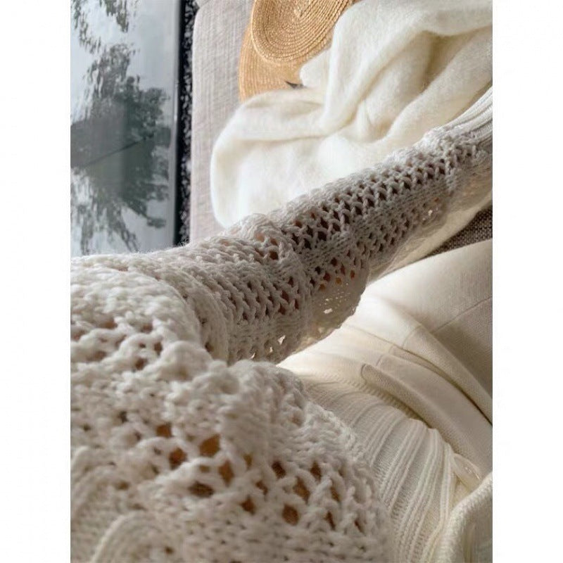 Pull sexy ajouré pour femme