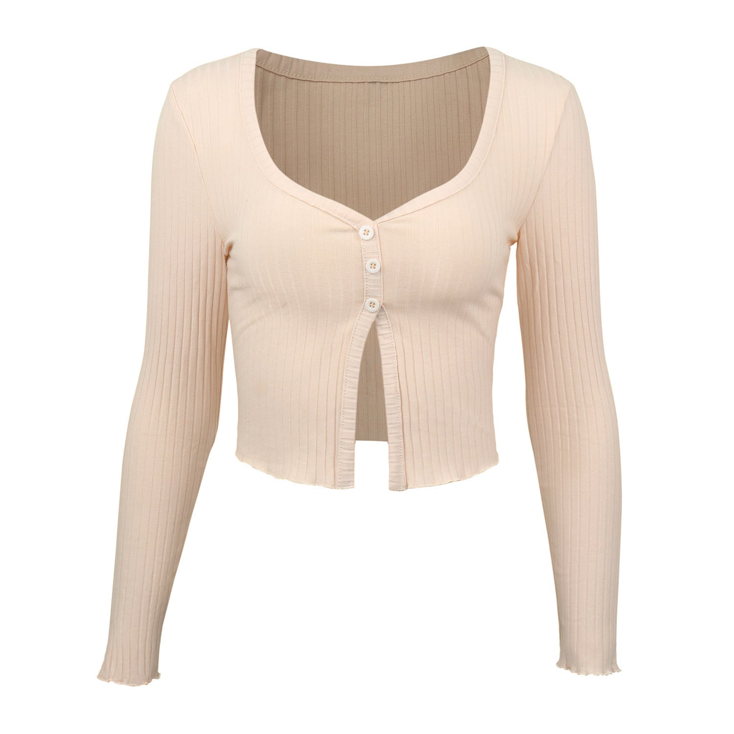 Cardigan court à manches longues et t-shirt