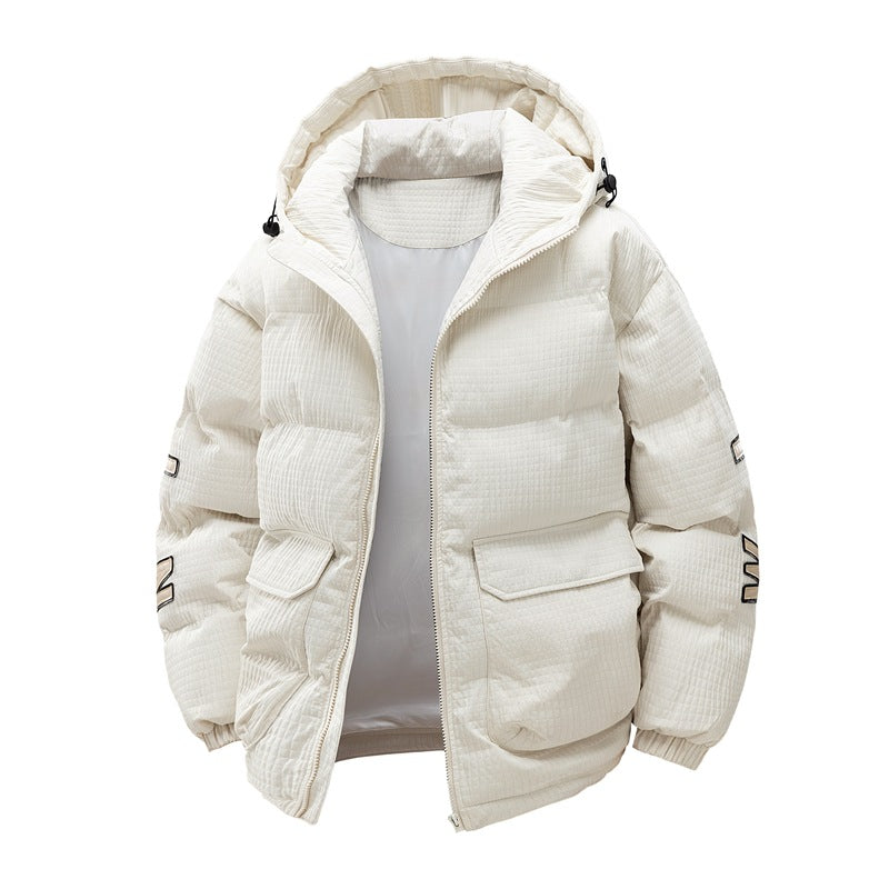 Manteau à capuche en coton rembourré pour homme