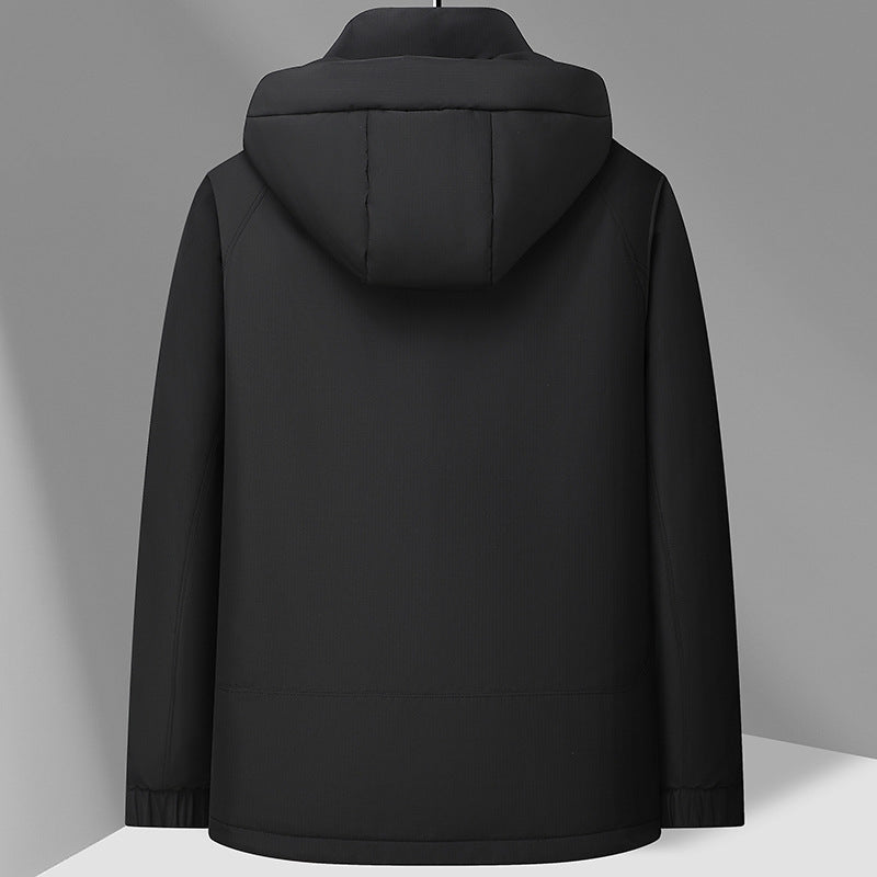 Veste à capuche en duvet de canard blanc