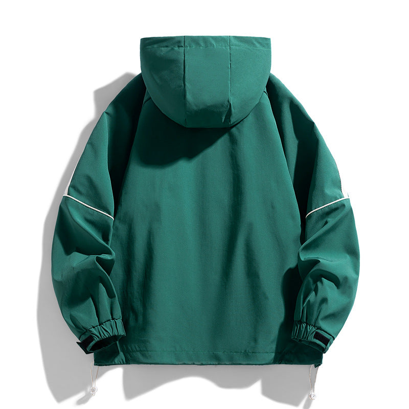 Manteau à capuche pour homme, ample, tendance