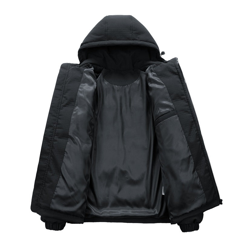 Manteau à capuche en coton rembourré pour homme
