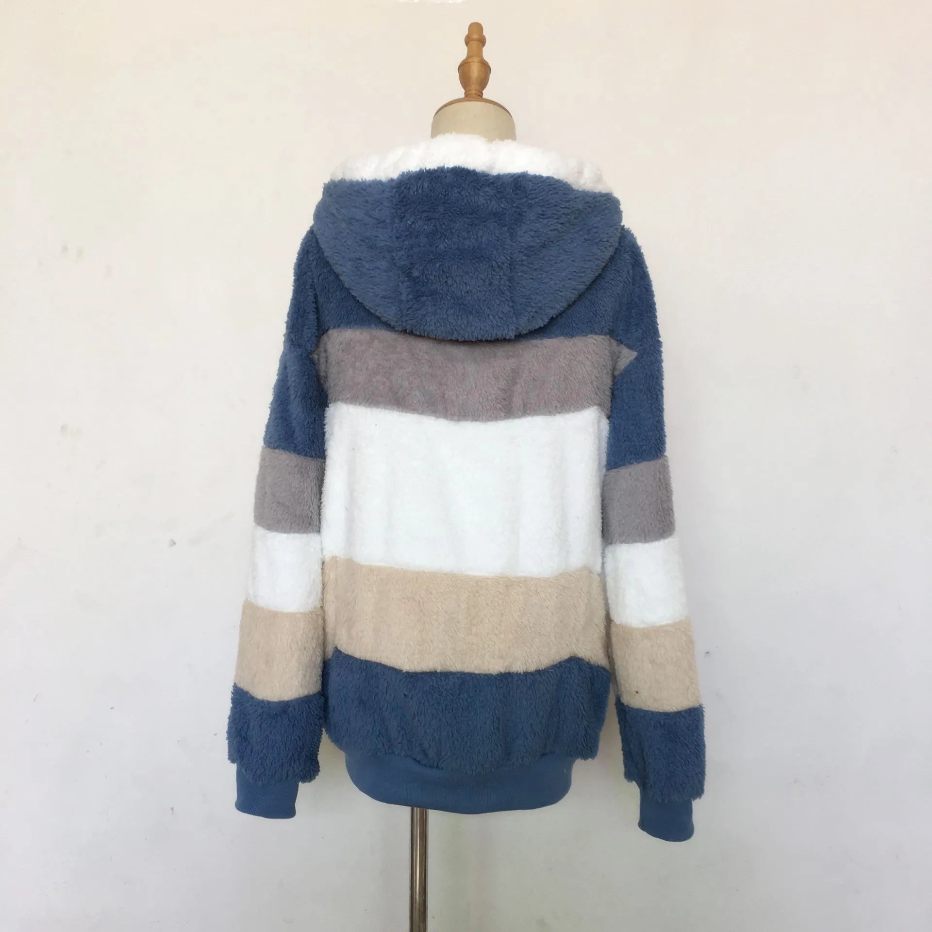 Veste surdimensionnée pour femmes, nouvelle collection automne-hiver 2023, chaud, peluche, poche, capuche, Streetwear, ample, manteau d'extérieur pour dames, Roupas Feminina