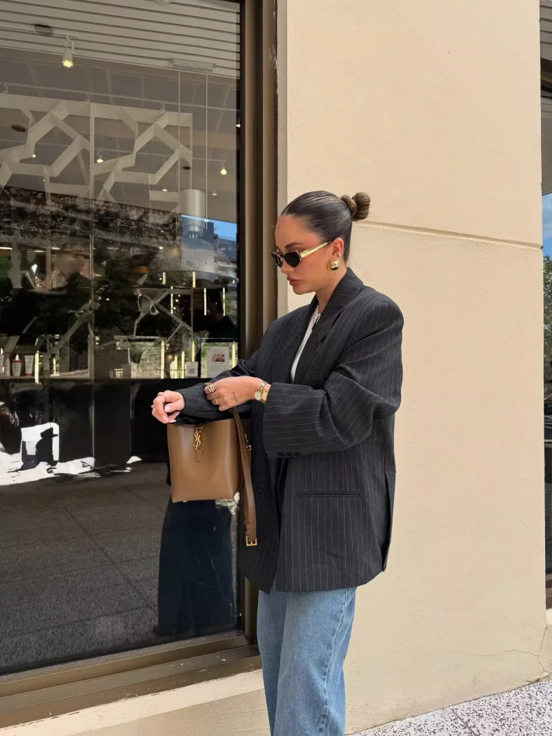 Veste de costume ample pour les femmes