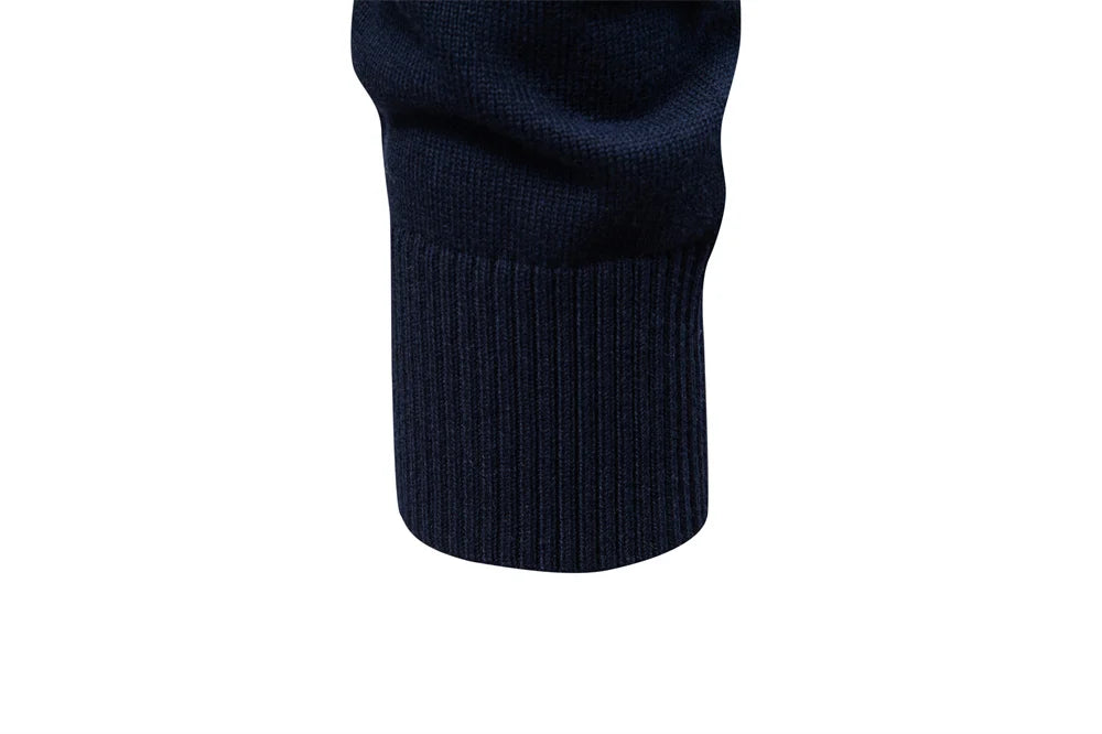 AIOPESON hommes rayé pull couleur unie
