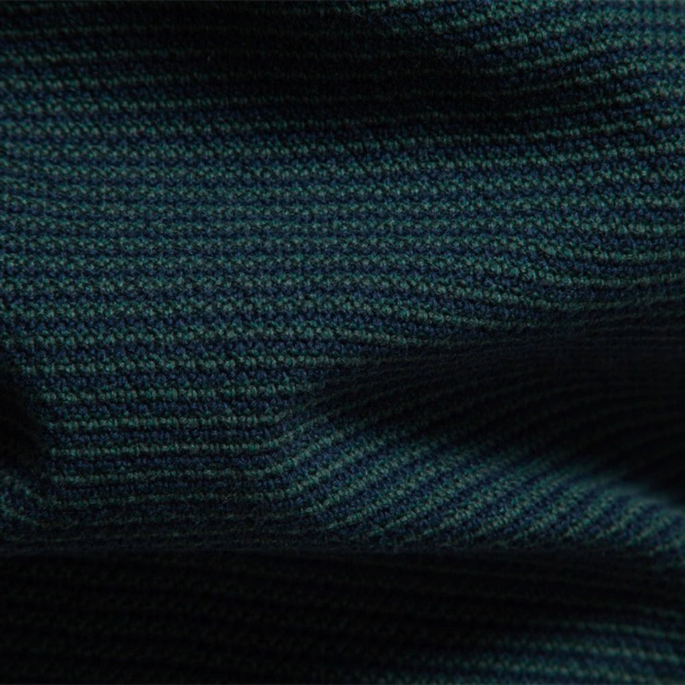 AIOPESON hommes rayé pull couleur unie