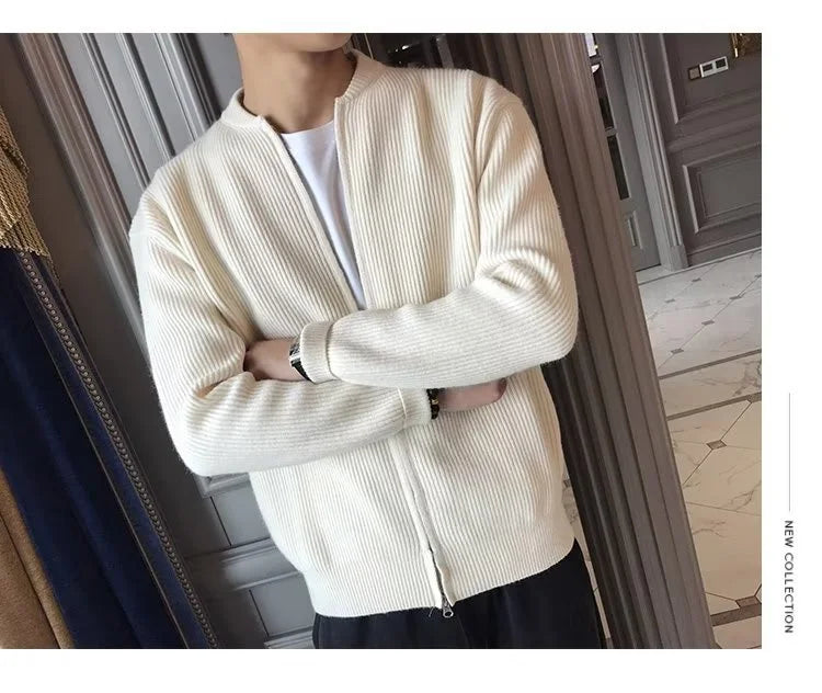 Autumn Winter Men Pure Color