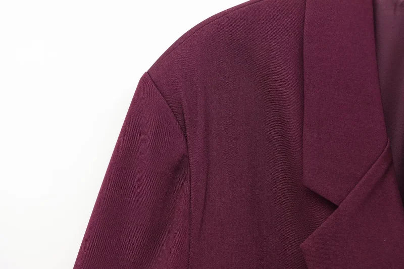 TRAF femmes printemps nouveau costume décontracté ensemble double