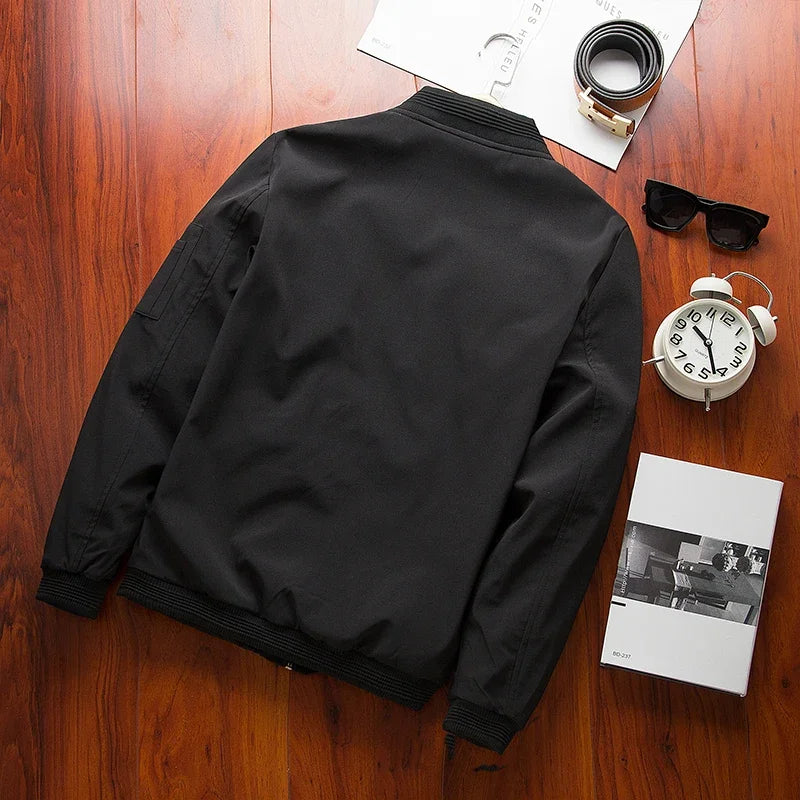 Blouson aviateur à manches longues pour hommes