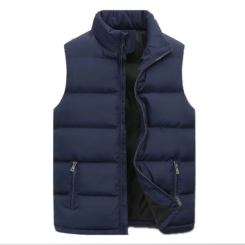Veste zippée à col montant pour hommes et femmes, manteau chaud, solide, optique solaire, glaçure, décontracté, automne, hiver, Y2k