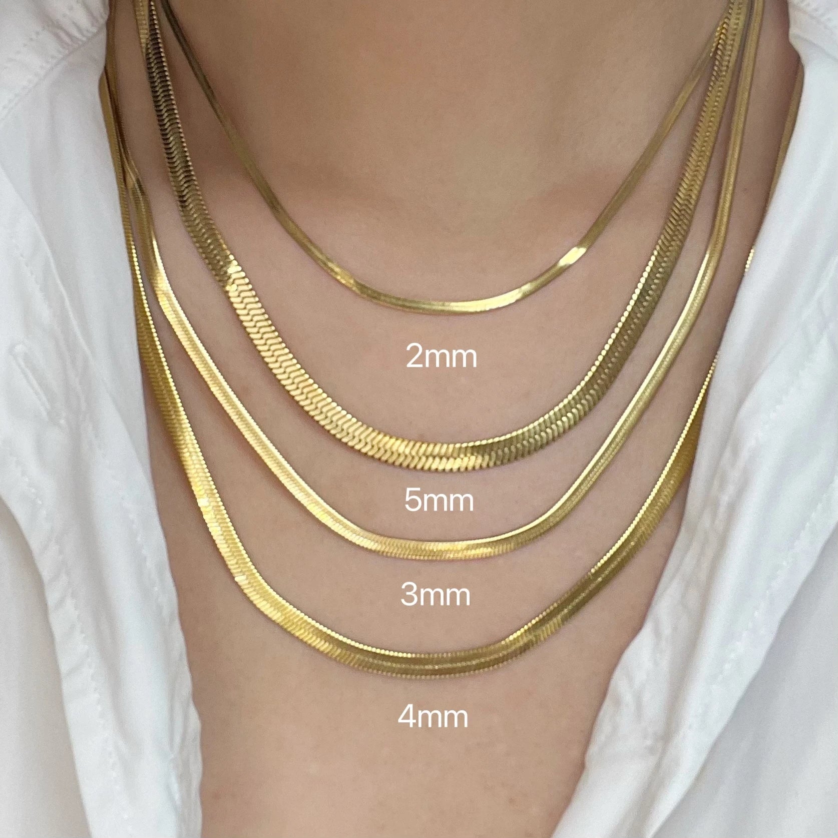 Collier minimaliste unisexe en chaîne serpent, ras du cou en acier inoxydable, couleur or, bijoux à la mode, cadeau pour elle femme et homme