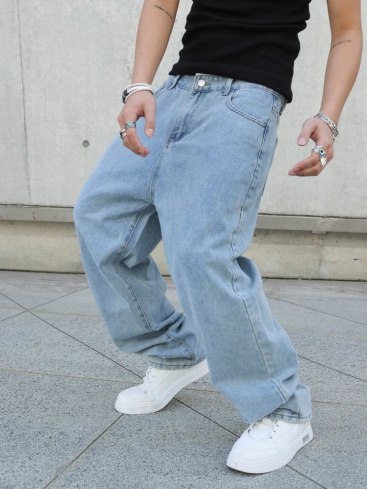 Jean Baggy à Jambes Larges pour Homme