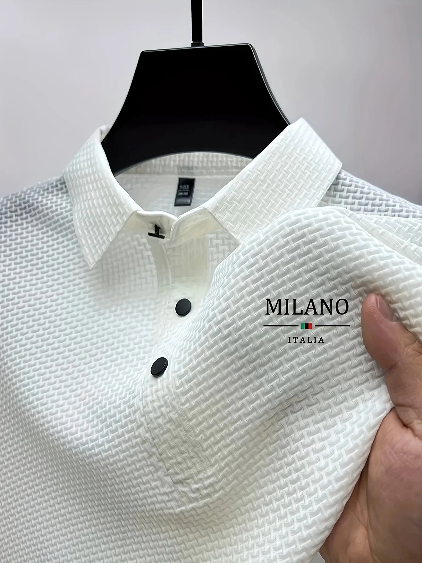 Cool POLO Shirt for men casual wear lapel button-down solid