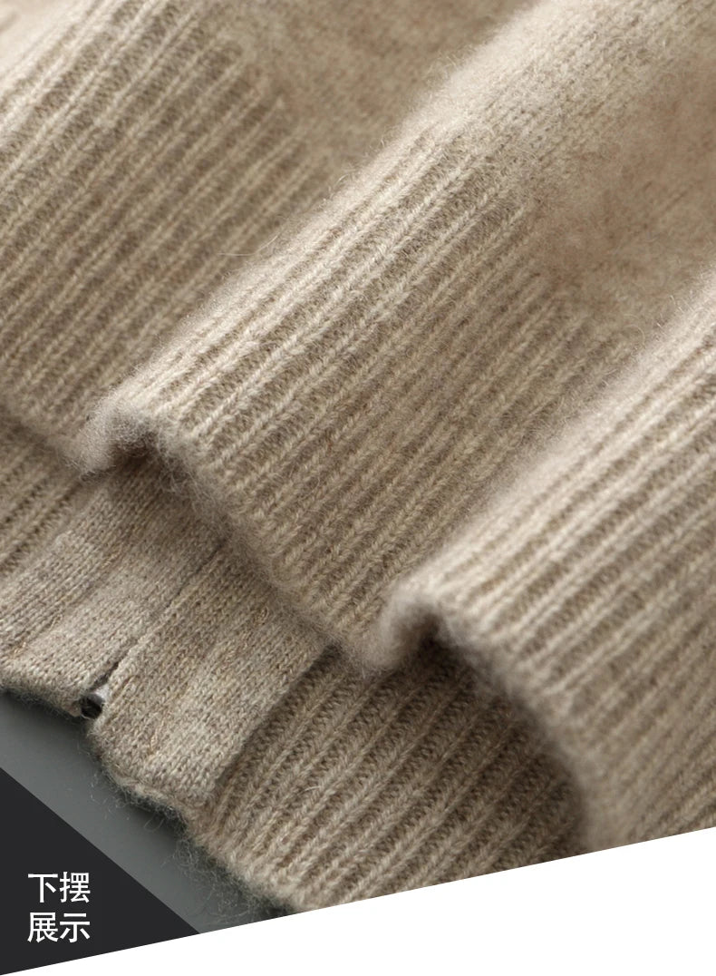 Pull chaud en laine mérinos pour homme