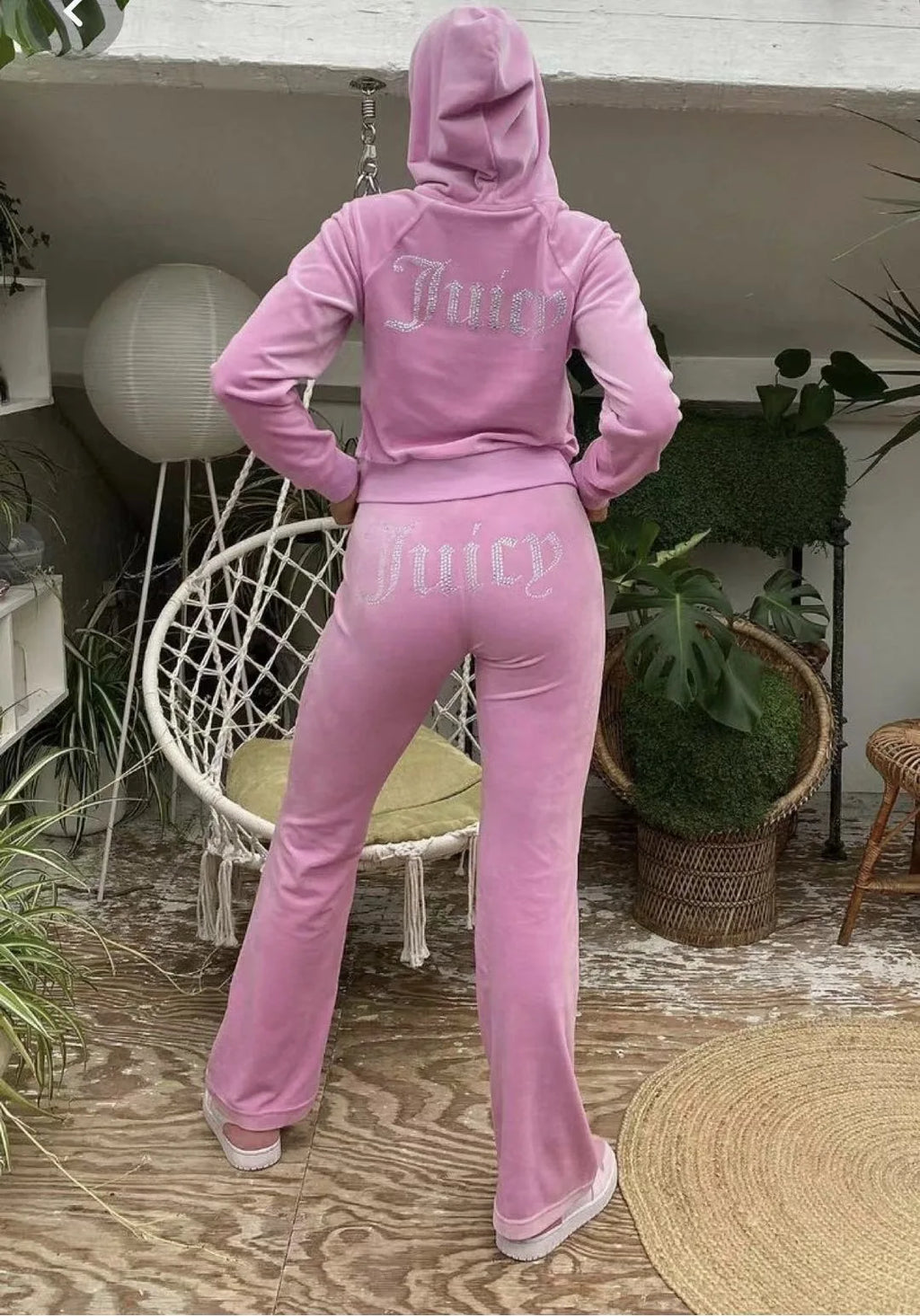 Ensemble deux pièces à capuche pour femme Y2K Jogging automne hiver survêtement pantalon confortable veste à manches longues manteau et pantalon ensembles décontractés