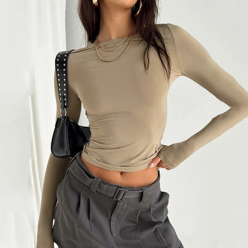 Women Casual Long Sleeve T-Shirts Spring Autumn