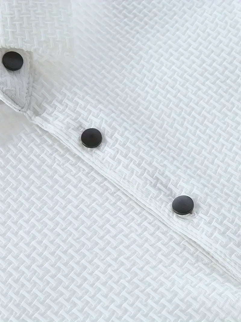 Cool POLO Shirt for men casual wear lapel button-down solid