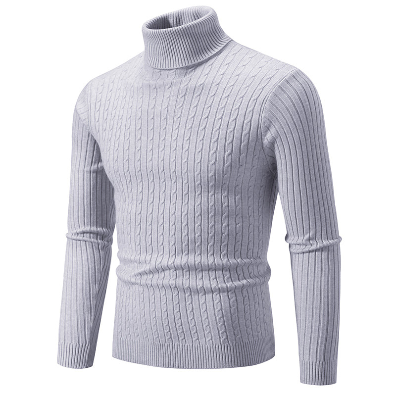 Pull en laine à col roulé pour hommes, pull à col roulé, vêtements de survêtement décontractés, document solide, hiver, extérieur, nouveau
