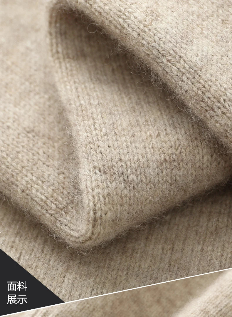 Pull chaud en laine mérinos pour homme