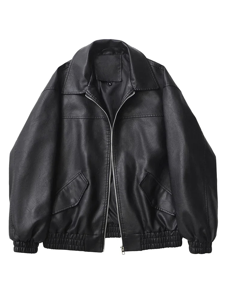 Veste en Faux cuir Pu pour femme