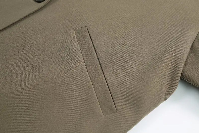 Blazer surdimensionné pour femmes, costume Chic noir