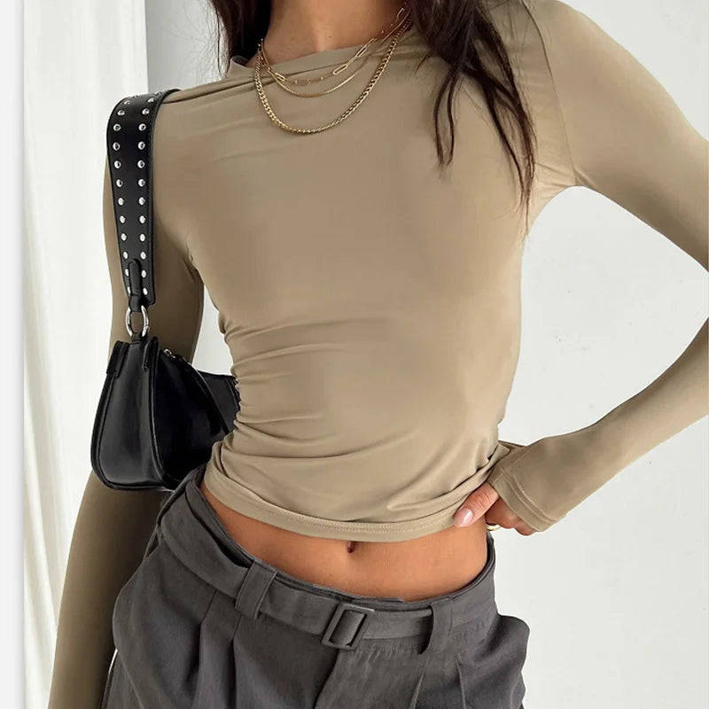 Women Casual Long Sleeve T-Shirts Spring Autumn