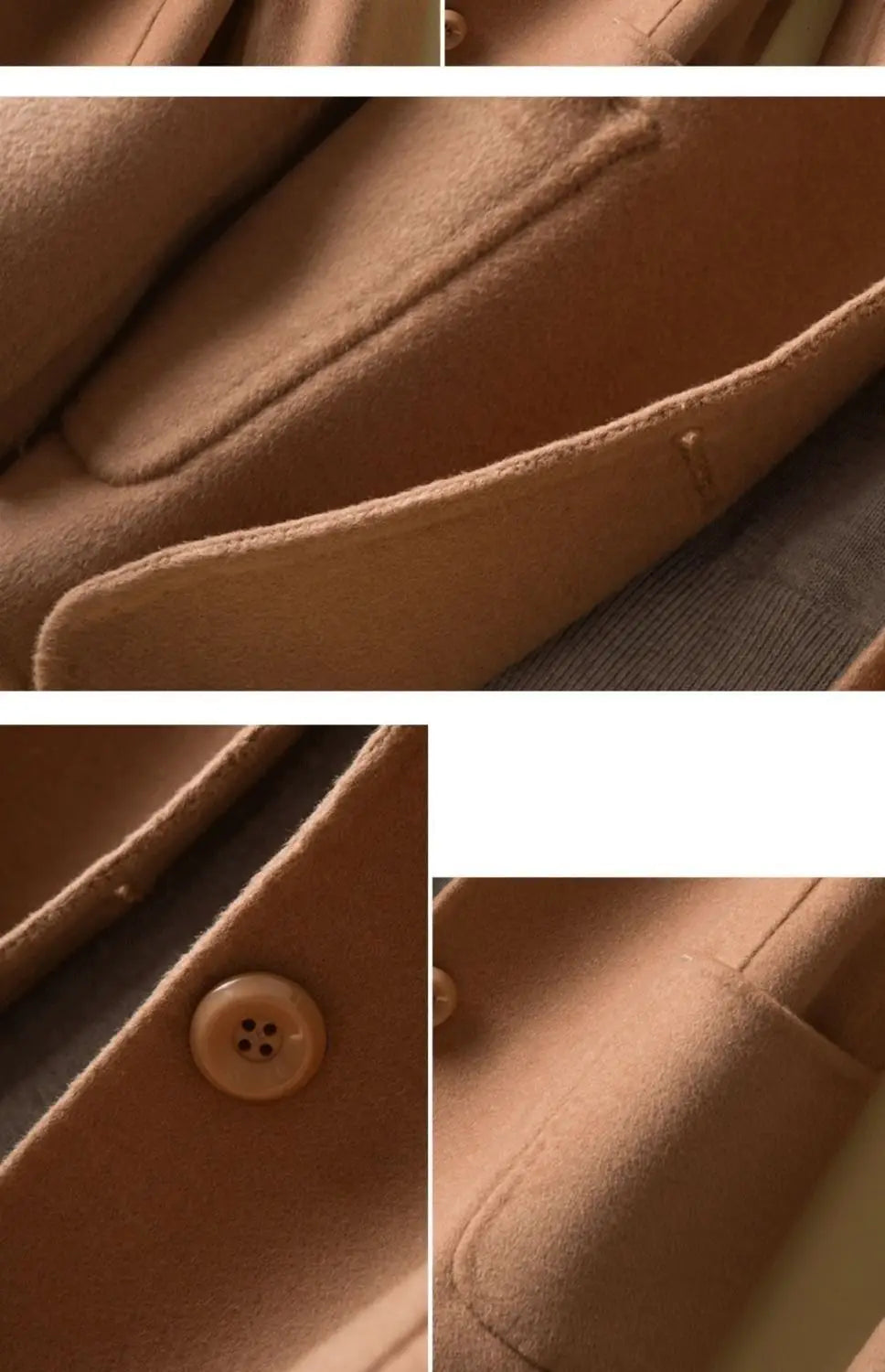 Manteau en laine femme court automne hiver polyvalent décontracté Petite