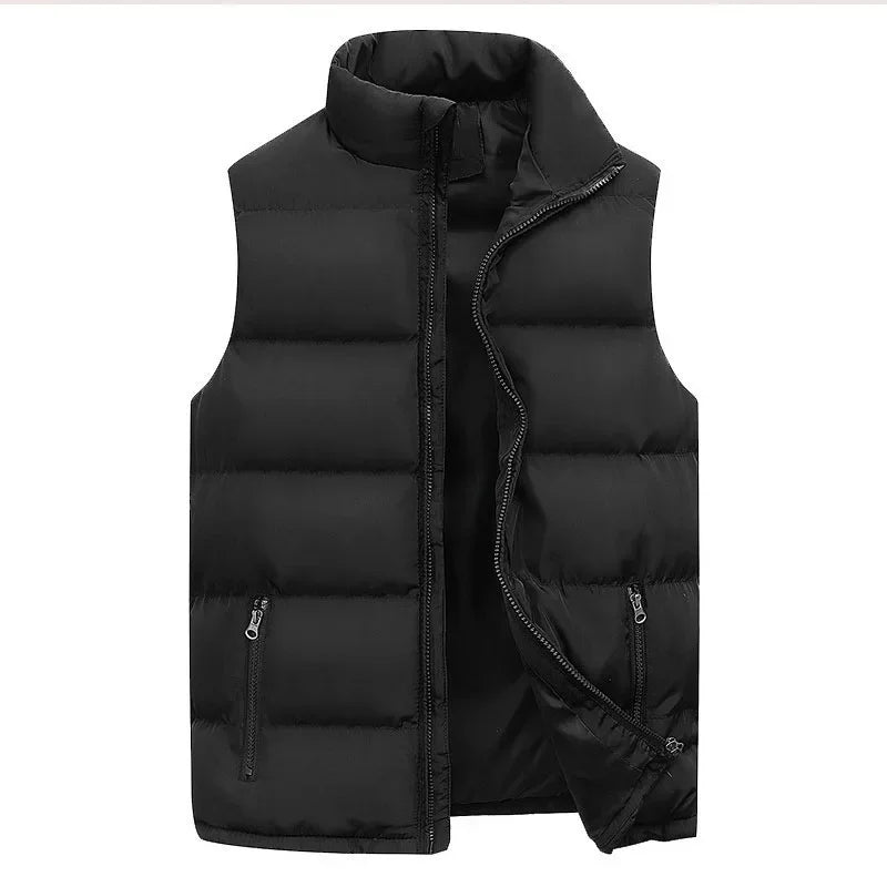 Veste zippée à col montant pour hommes et femmes, manteau chaud, solide, optique solaire, glaçure, décontracté, automne, hiver, Y2k