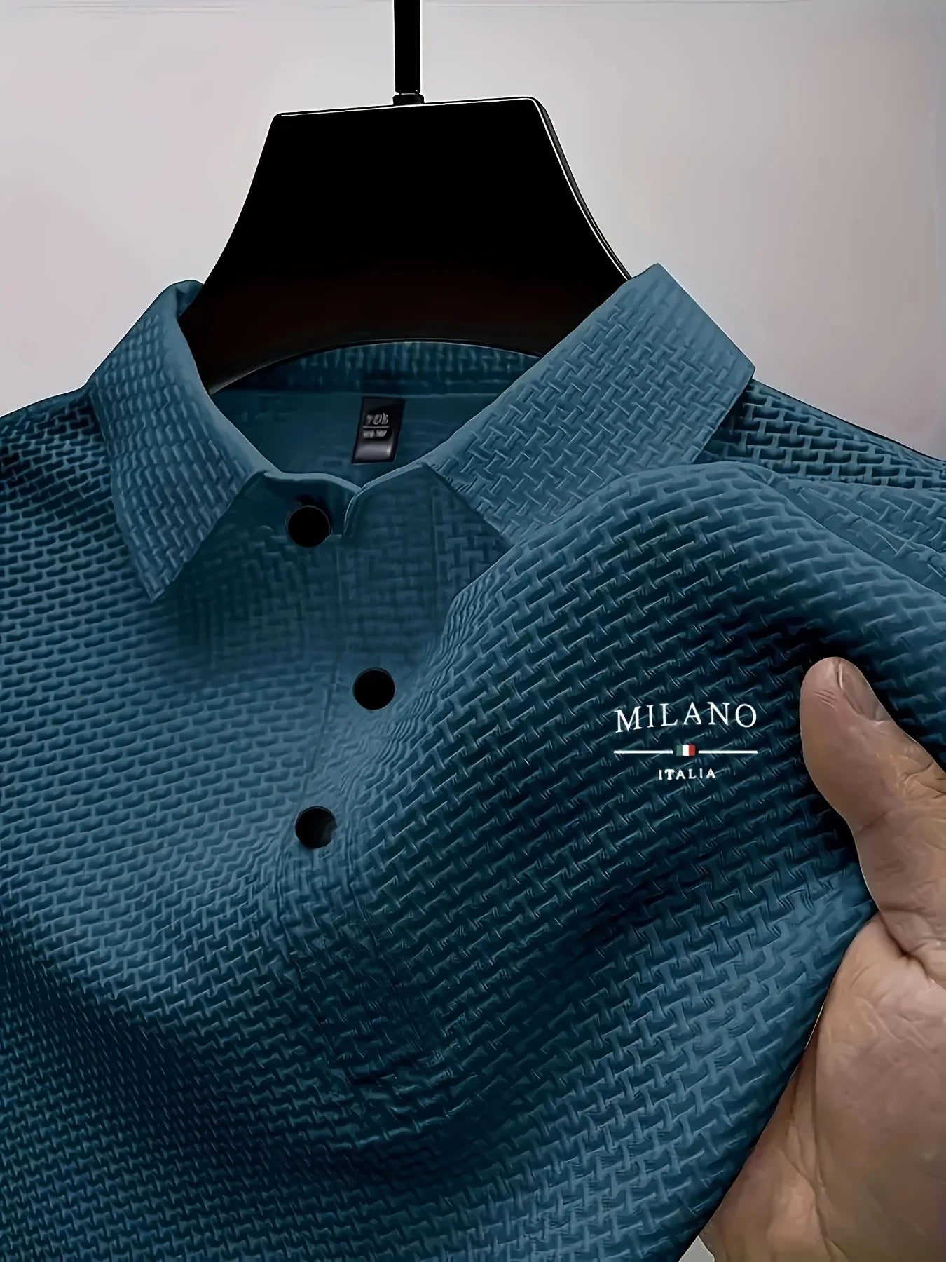 Cool POLO Shirt for men casual wear lapel button-down solid