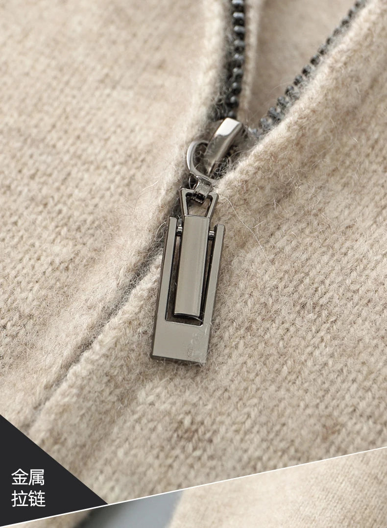 Pull chaud en laine mérinos pour homme
