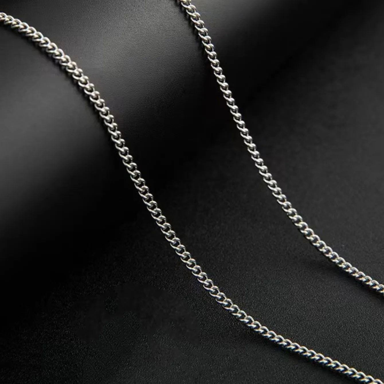 Collier chaîne cubaine pour hommes, 3mm, Simple, en acier inoxydable, à la mode, bijoux en acier titane, accessoires tendance, cadeau