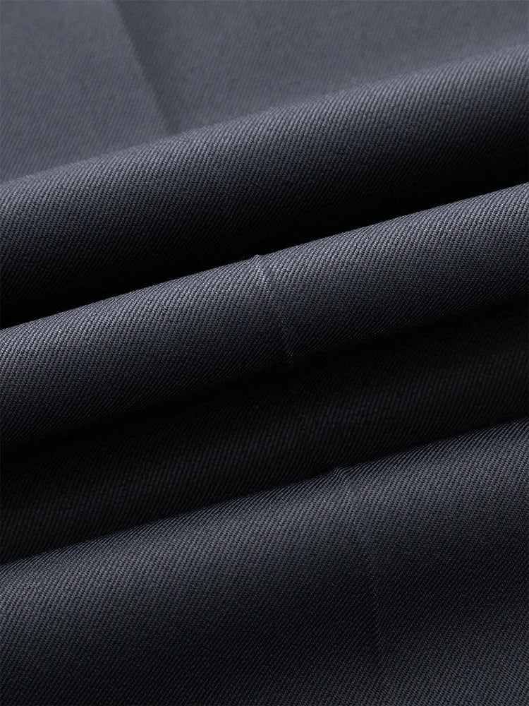 Pantalon d'été coréen pour hommes, léger et fin, en Polyester, taille élastique, Semi-large, ample, drapé, costume, pantalon décontracté
