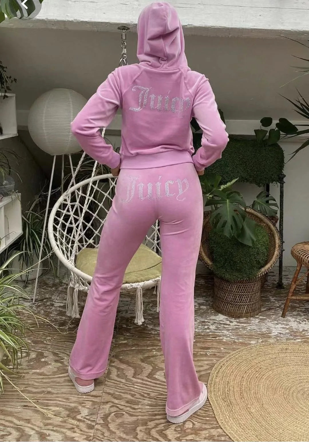 Ensemble deux pièces à capuche pour femme Y2K Jogging automne hiver survêtement pantalon confortable veste à manches longues manteau et pantalon ensembles décontractés
