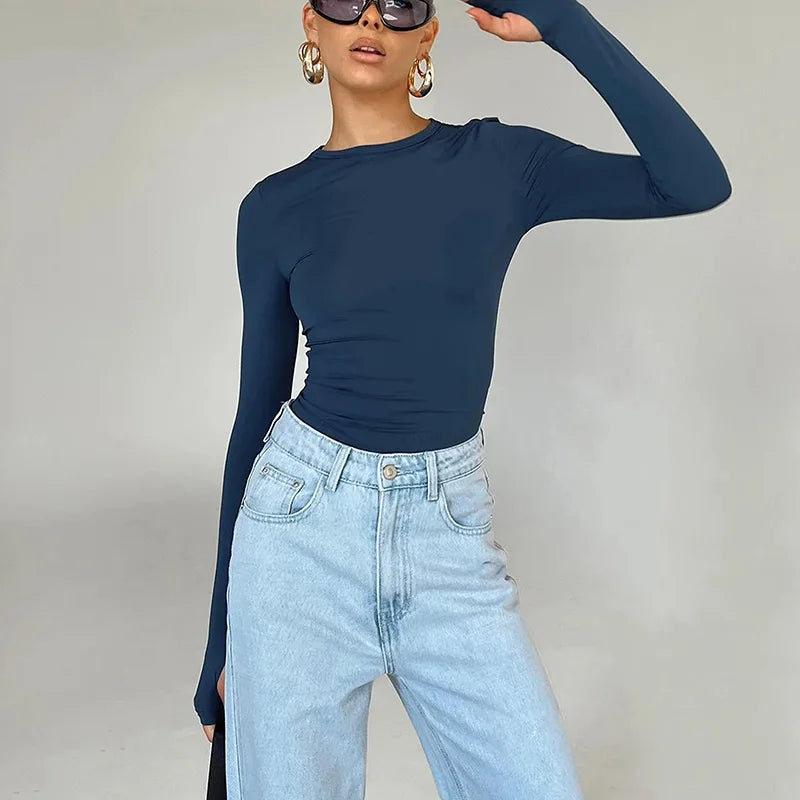 Ashion – chemise à manches longues et col rabattu, pour homme et femme