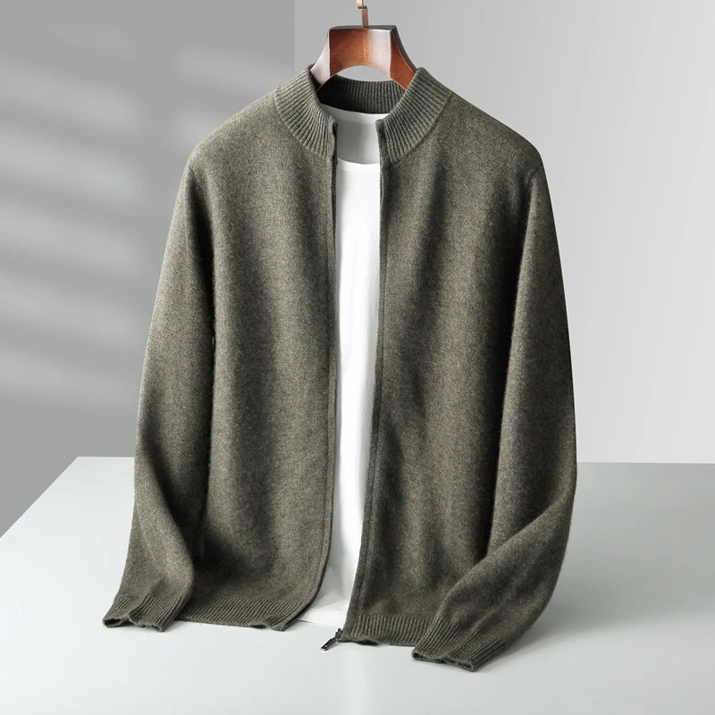 Pull chaud en laine mérinos pour homme