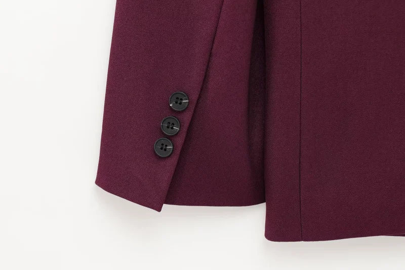 TRAF femmes printemps nouveau costume décontracté ensemble double